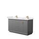 Option Dark Gray, Bronze Trim, White Cultured Marble Top
