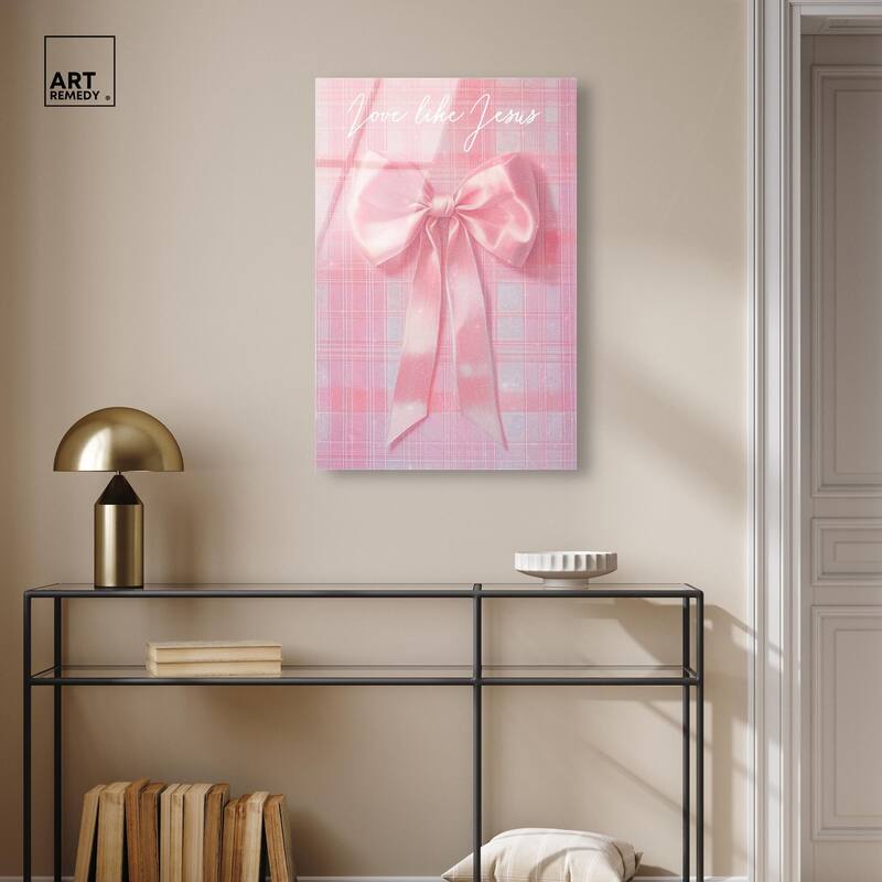 Love Like Jesus Bow Acrylic by Art Remedy, Ready to Hang