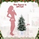 preview thumbnail 2 of 4, 3 FT Christmas Tree, Pre-Lit Christmas Tree with 78 LED Lights, Battery-Powered,Artificial Christmas Tree - 21.7x21.7x36in