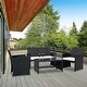 Shop Costway 4 Pc Rattan Patio Furniture Set Garden Lawn ...