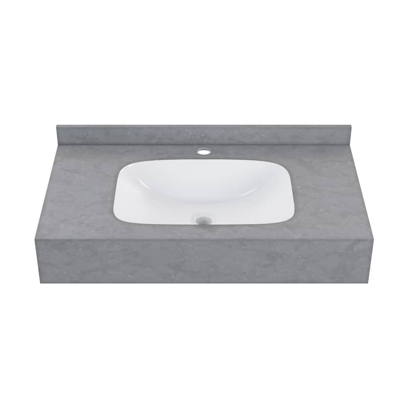 Swiss Madison SM-WS260 Avancer 35-7/16" Rectangular Ceramic Wall - Charcoal Grey