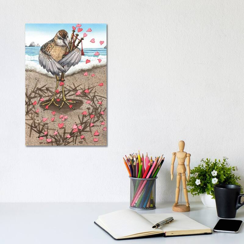 iCanvas "Sandpiper" by Catherine G McElroy Canvas Print - 12x8x0.75