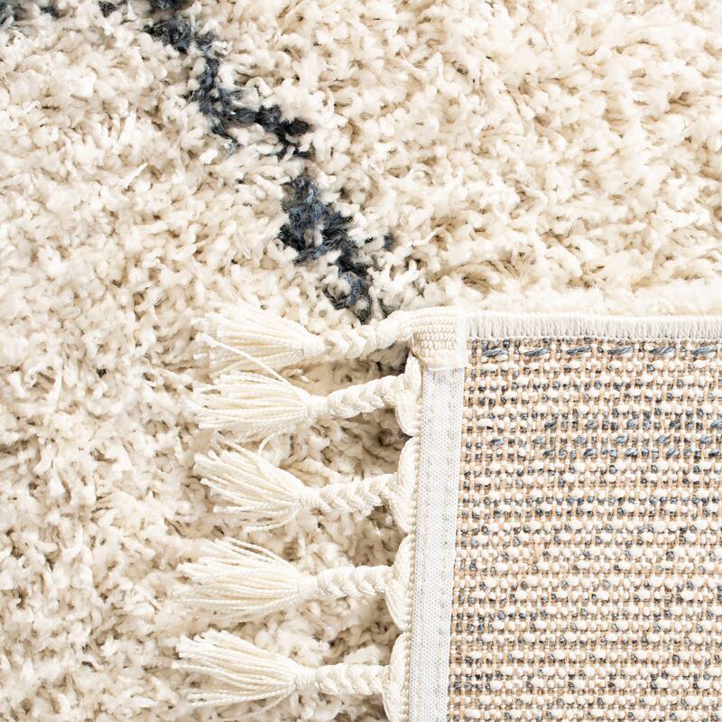 SAFAVIEH Pro Luxe Shag Yuna Moroccan Tassel 2.4-inch Thick