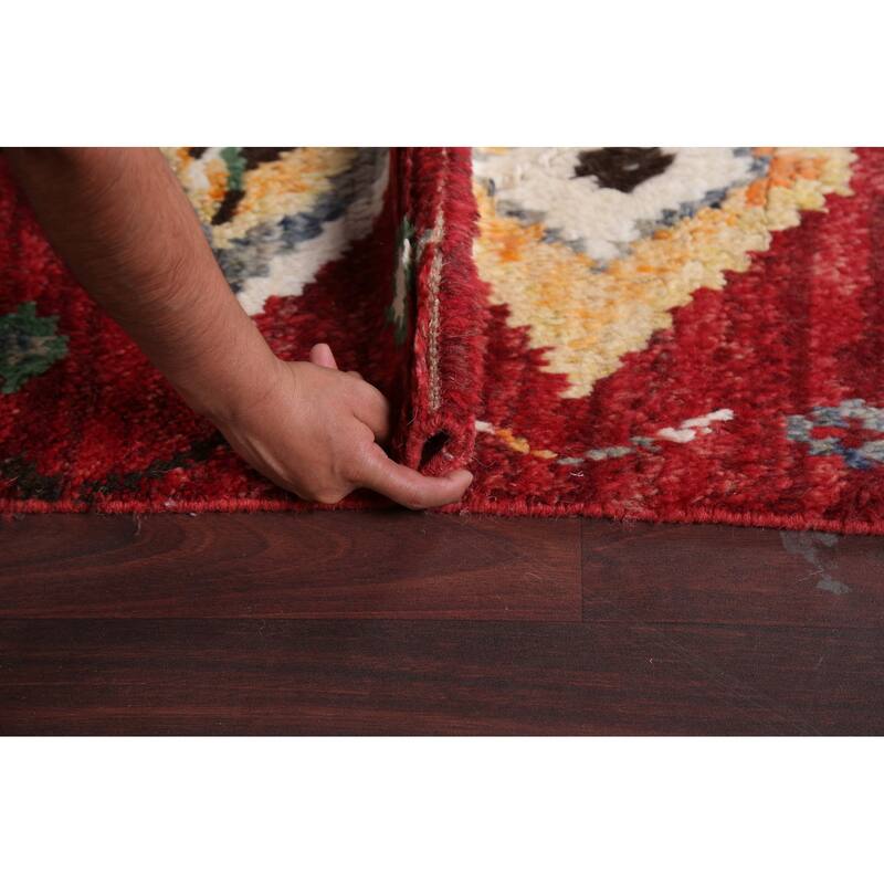 Tribal Moroccan Oriental Wool Area Rug Hand-knotted Home Decor Carpet - 5'8" x 9'8"