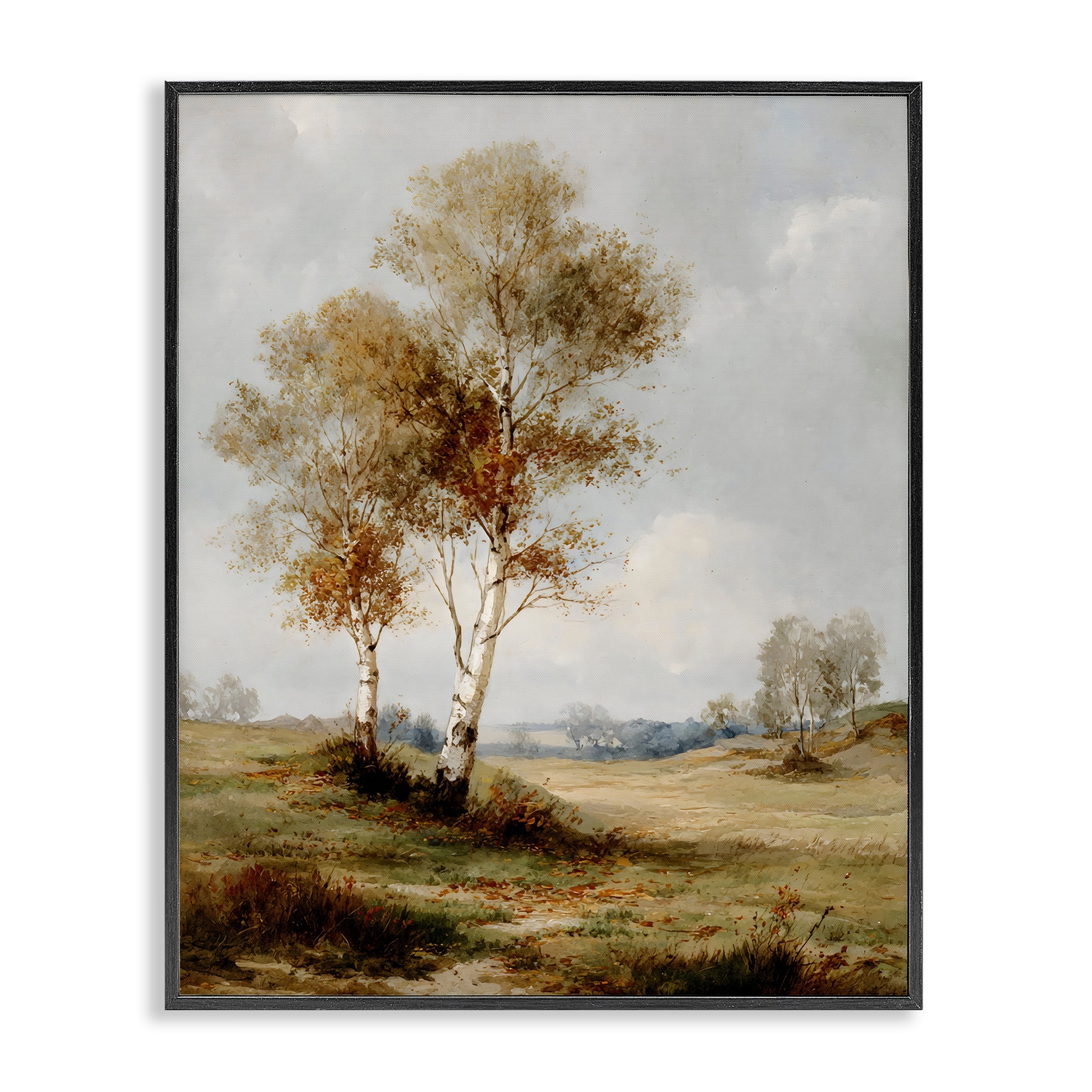 Stupell Autumn Countryside Trees Framed Giclee Art Design By LSR Design Studio