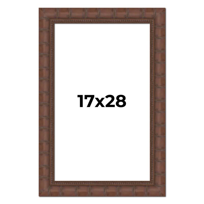 17x28 Frame Pewter Solid Wood Picture Frame Width 1.625 Inches | Interior Frame Depth 0.6875 Inches