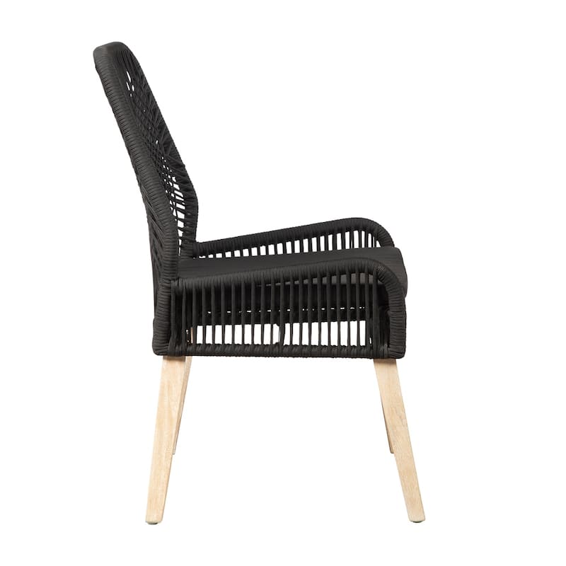 Nakia Woven Rope Dining Side Chairs (Set of 2)