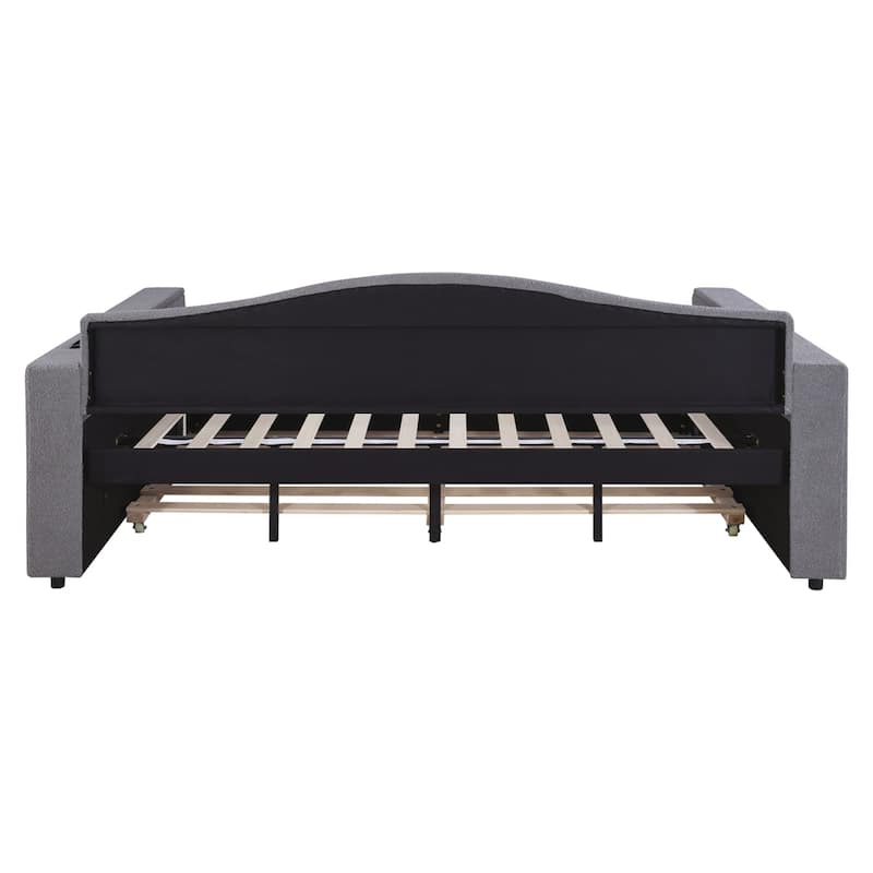 Full Size Upholstered Daybed w/ Integrated Bluetooth Audio System