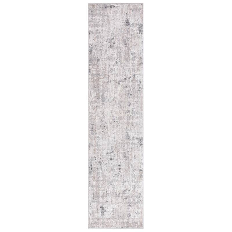 SAFAVIEH Vogue Consilia Modern Abstract Rug - 2' x 8' Runner - Grey/Ivory - Runner
