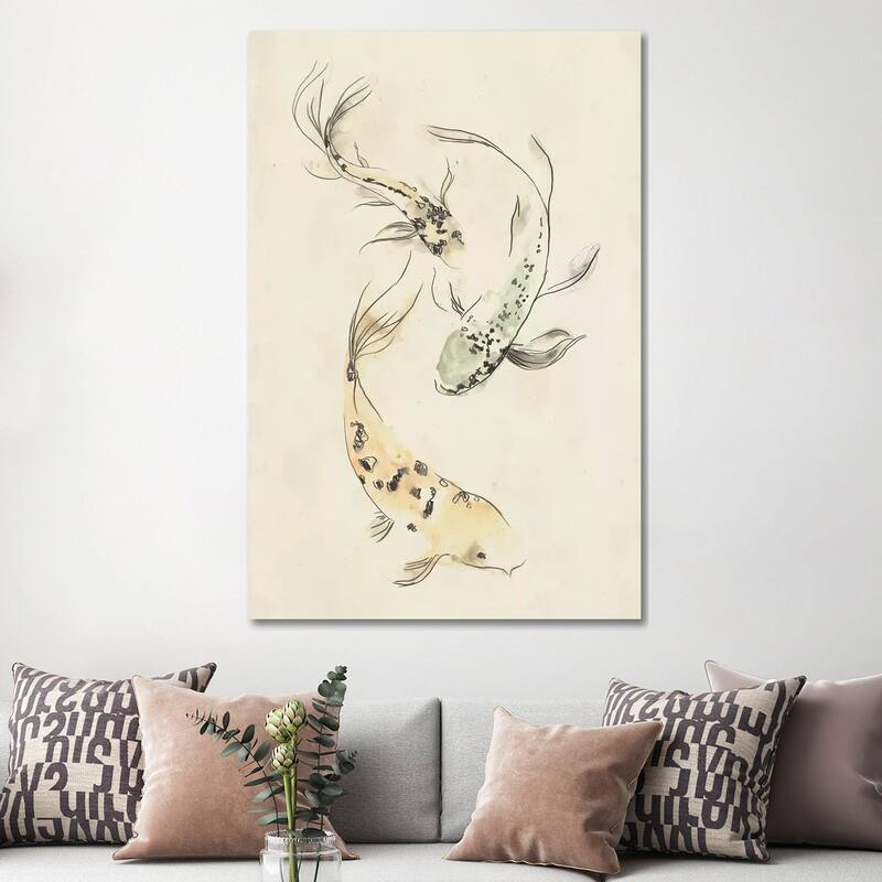 iCanvas "Koi Dance II" by June Erica Vess Canvas Print