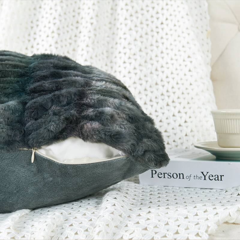 Serenta Shar Pei FauxFur 2 Piece Pillow Shell Set, NO INSERT