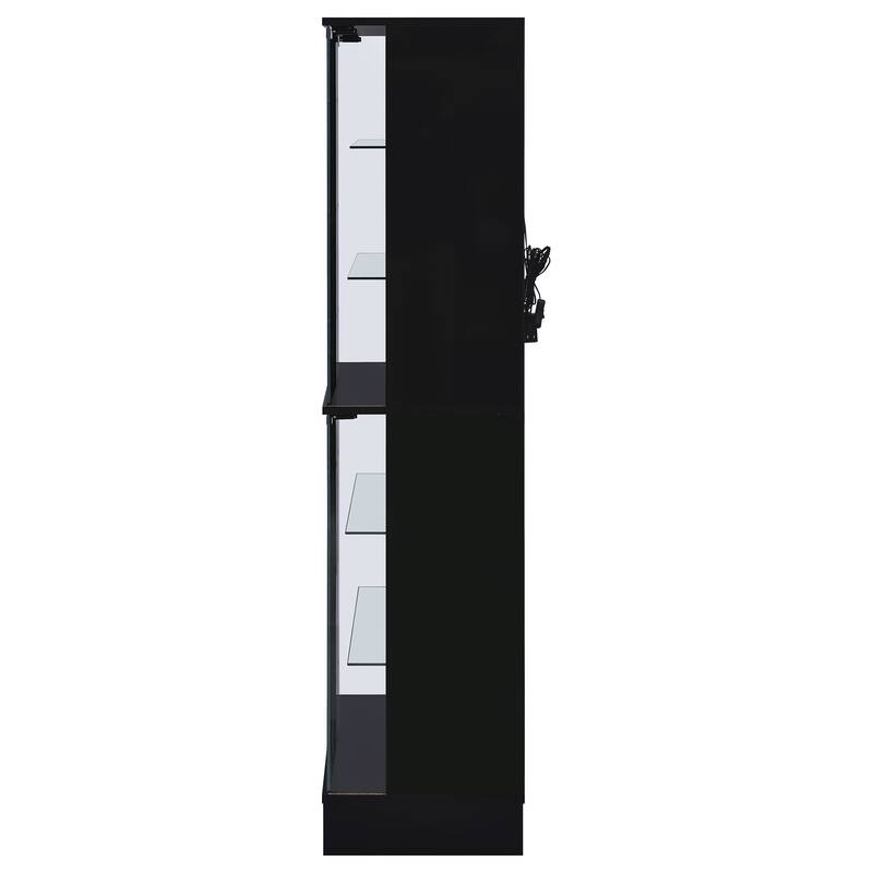 Cabra Contemporary 4-door LED Curio Display Cabinet