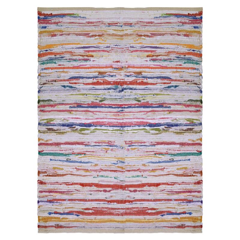 Fabstyles Premium Cotton Handmade Area Rag Rug Living Room, Hallway