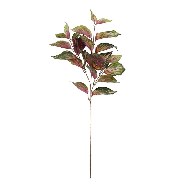 30" Purple And Green Ornamental Coleus Realistic Feel Leaf Spray - N/A