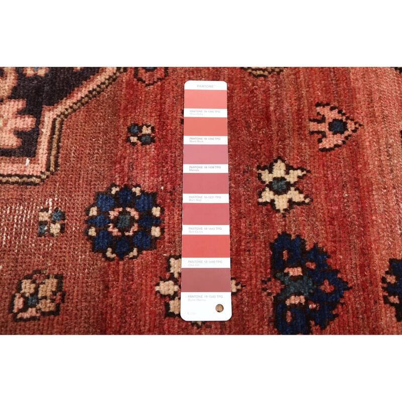 ECARPETGALLERY Hand-knotted Antalya Vintage Dark Copper Wool Rug - 3'11 x 7'7