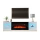 preview thumbnail 15 of 18, Strick & Bolton Amsden Electric Fireplace TV Stand