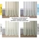 preview thumbnail 3 of 8, Exclusive Fabrics Aruba Striped Linen Sheer Curtain (1 Panel)