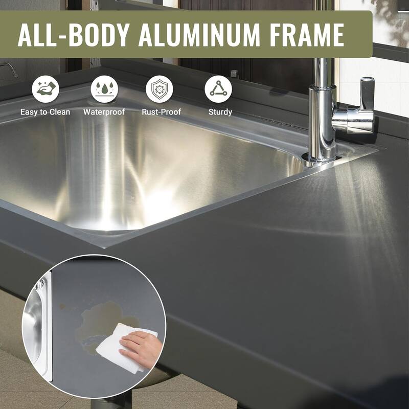 Aluminum Kitchen Storage Island