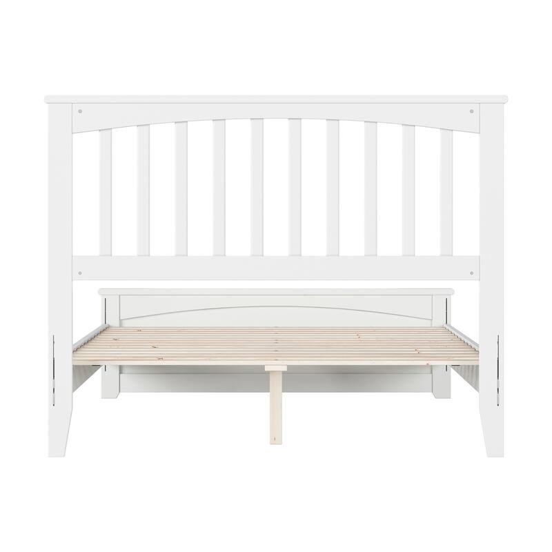 Becket Solid Wood Low Profile Platform Bed with Matching Footboard