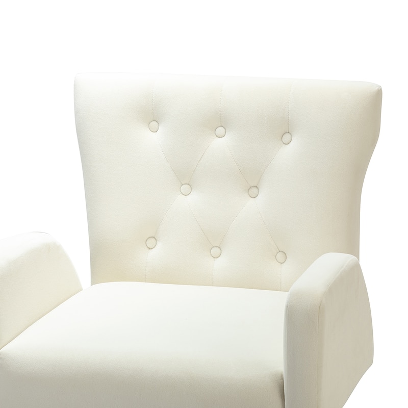 Loreto Modern Tufted Velvet Swivel chair with Adjustable Height Set of 2 by HULALA HOME