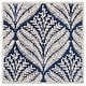preview thumbnail 112 of 137, SAFAVIEH Handmade Capri Ilianka Wool Rug 3' Square - Navy/Ivory - Square