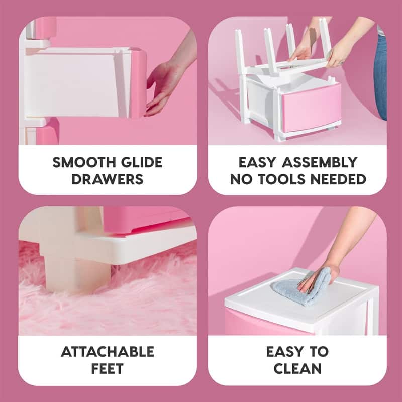 4 Slim Drawer Storage