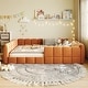 preview thumbnail 27 of 37, Velvet Upholstered Floor Bed