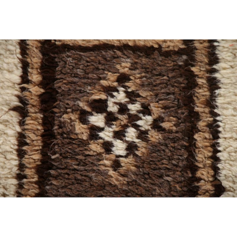 Anatolian Oriental Runner Rug Hand-knotted Natural Dye Wool Carpet - 3'7"x 11'2"