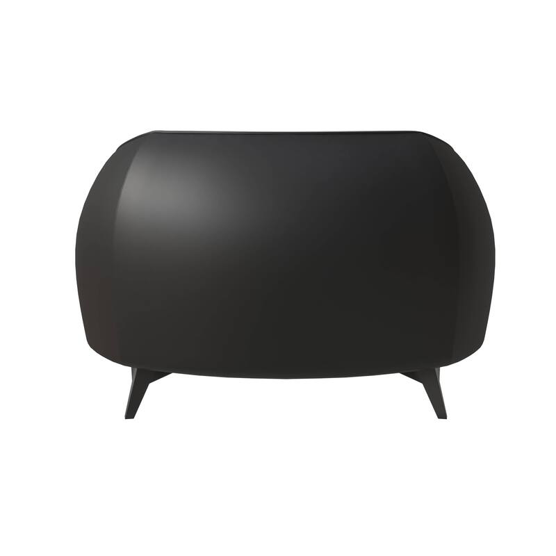 Single-Seater Sofa Armchair Upholstered in Vegan Leather with Metal Legs Opula Series by LeisureMod