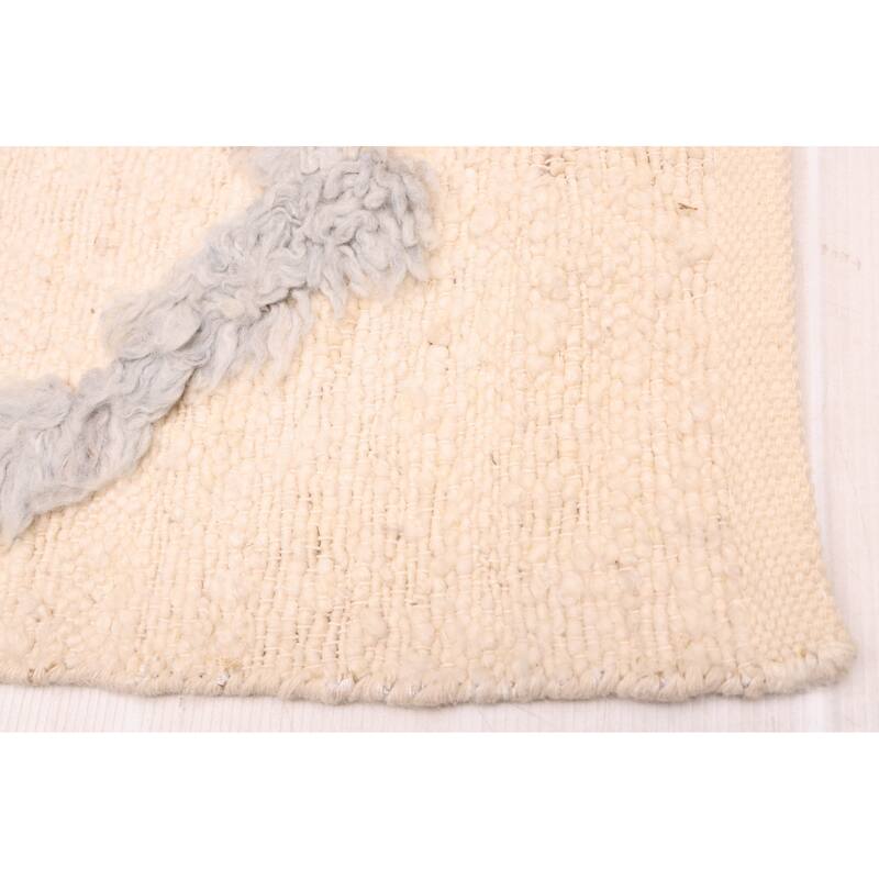 ECARPETGALLERY Hand-knotted Looma Cream Wool Rug - 8'2 x 10'3