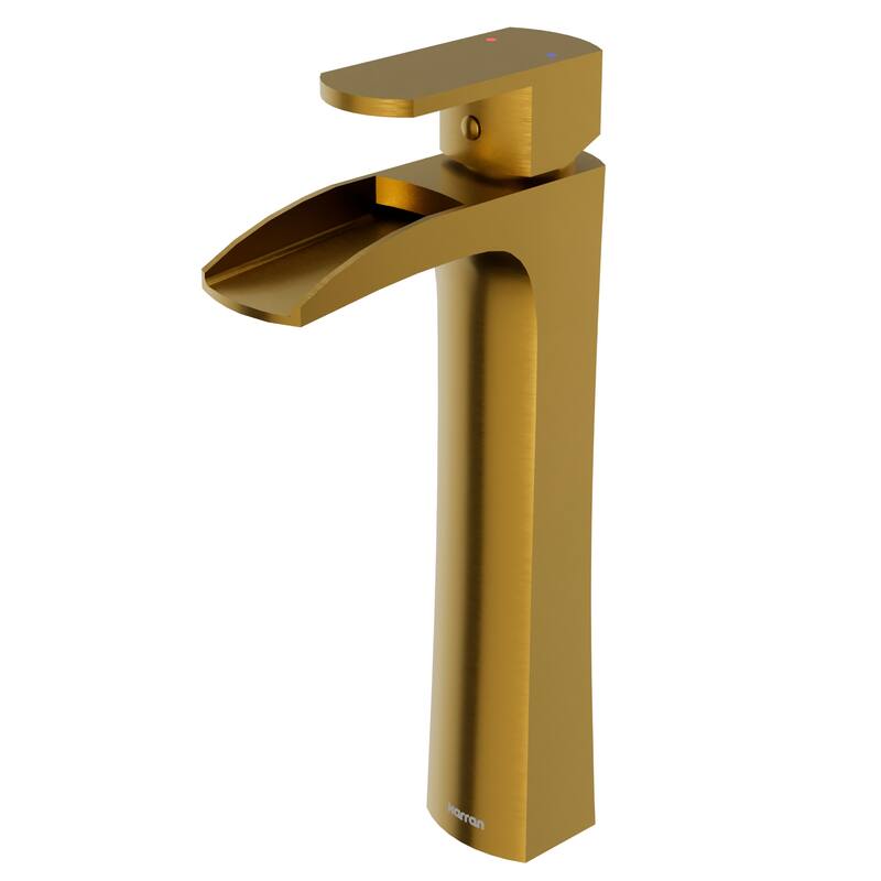 Karran Kassel Single Hole Single Handle Vessel Bathroom Faucet with Matching Pop-up Drain