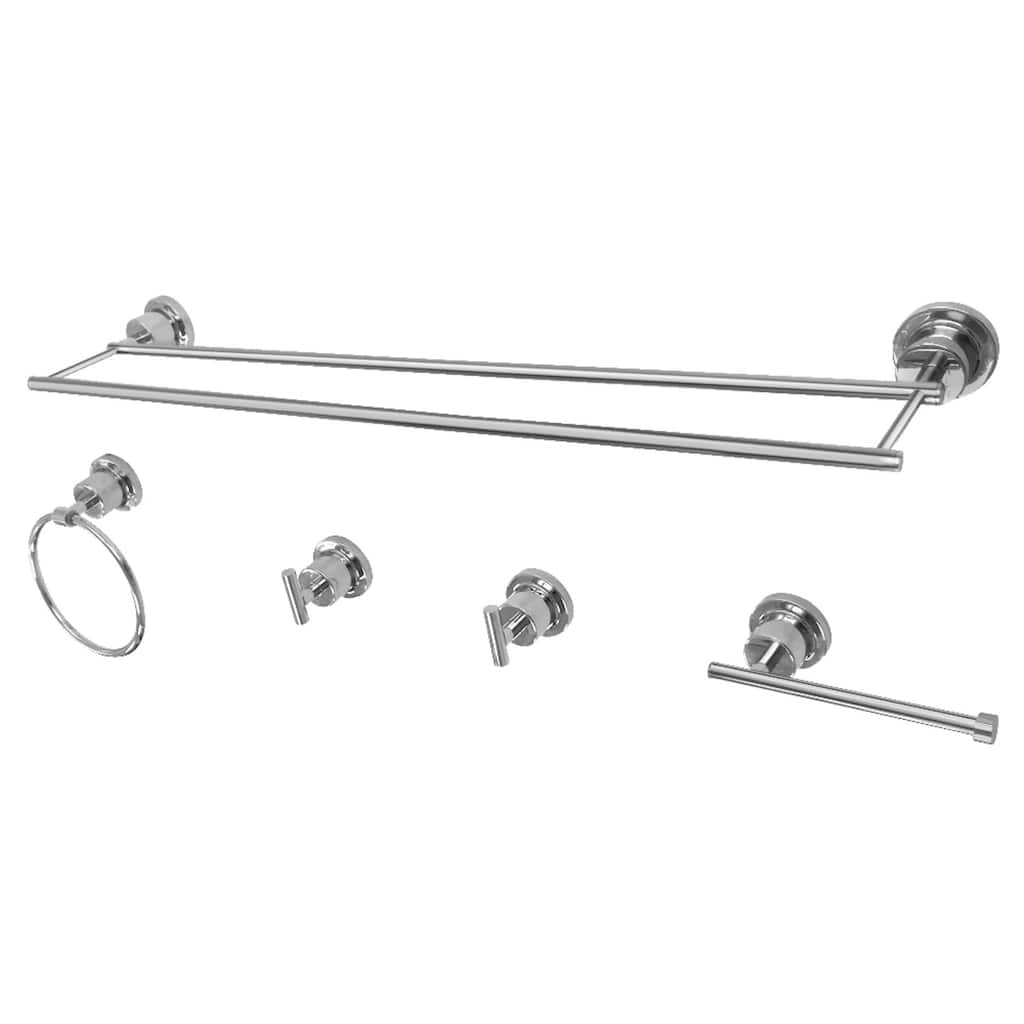 Concord 5-Piece Bathroom Accessory Set in Brushed Nickel