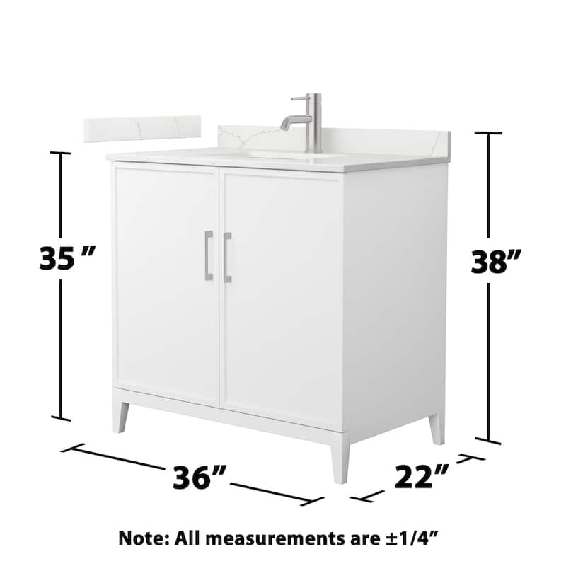 Wyndham Collection WCH717136S-QTZ-UNSMXX Elan 36" Free Standing Single