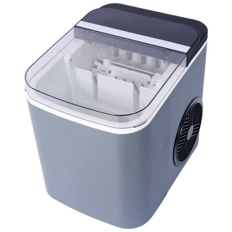 Ice Maker, 9 Cubes in 6 Mins,Self-Cleaning Portable Machine, 26lbs/Day