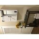 Cates Wood Wall Storage Cabinet with Vanity Mirror and Barn Door