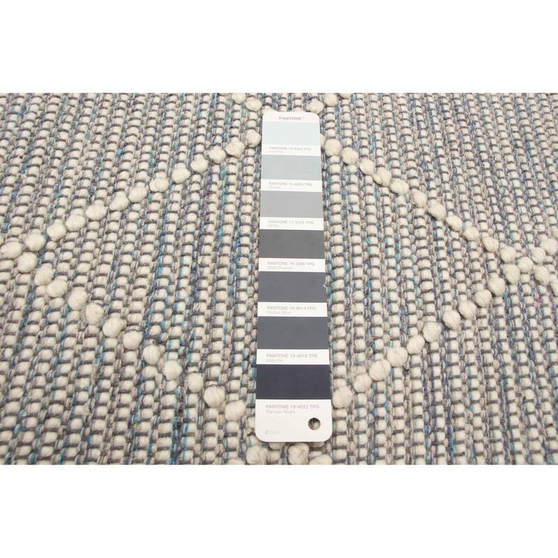 ECARPETGALLERY Braid weave Sienna Grey Wool Rug - 5'11 x 8'11