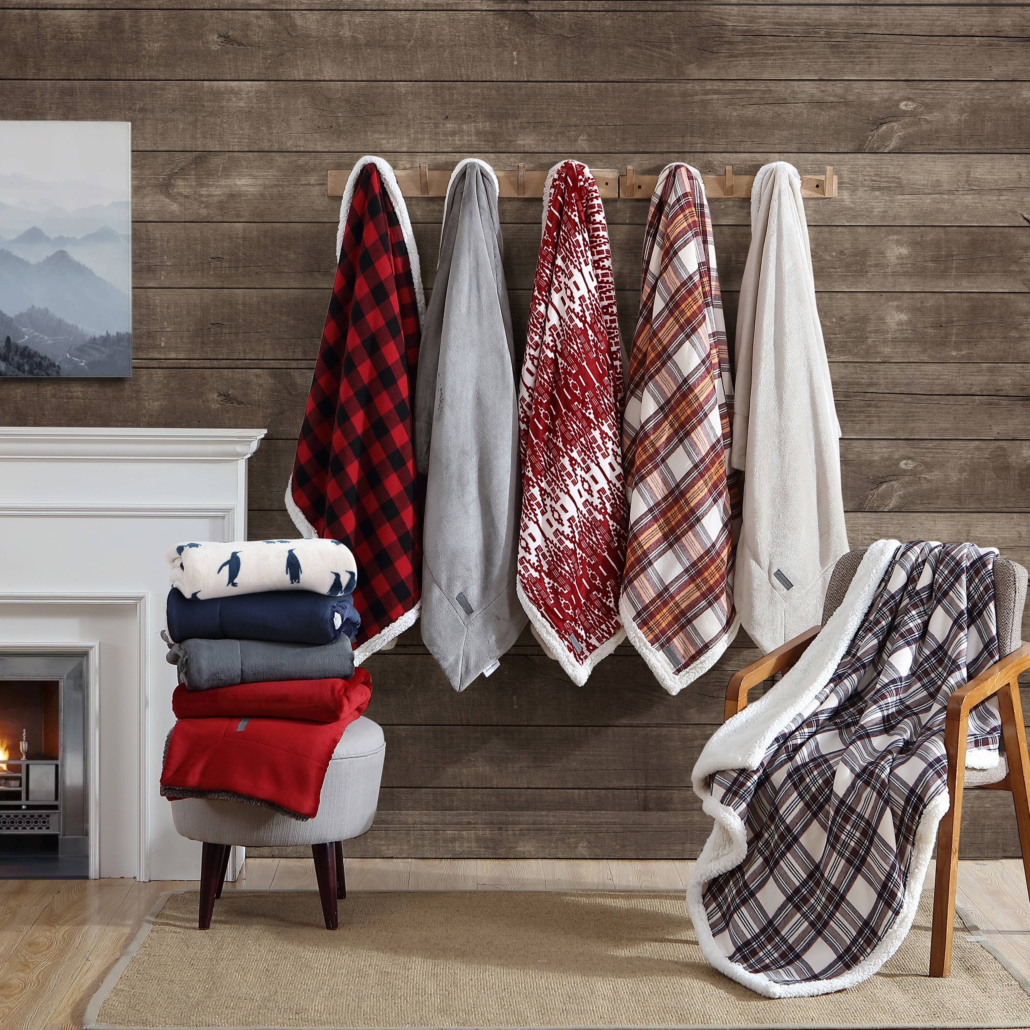 Eddie bauer down throw travel blanket outlet