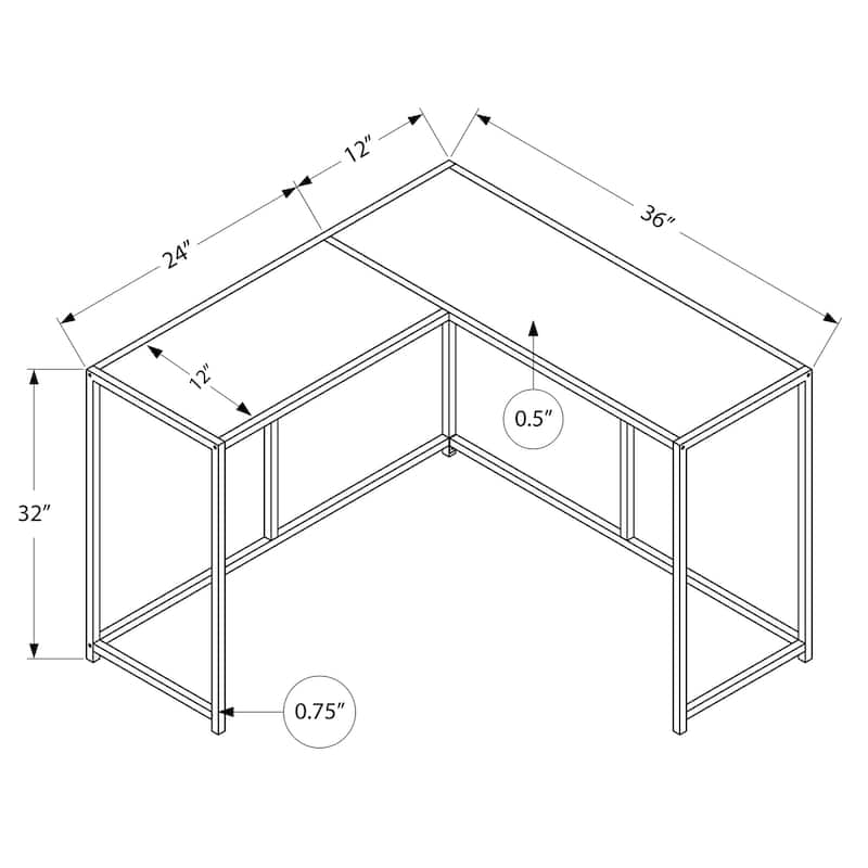 Accent Table - White