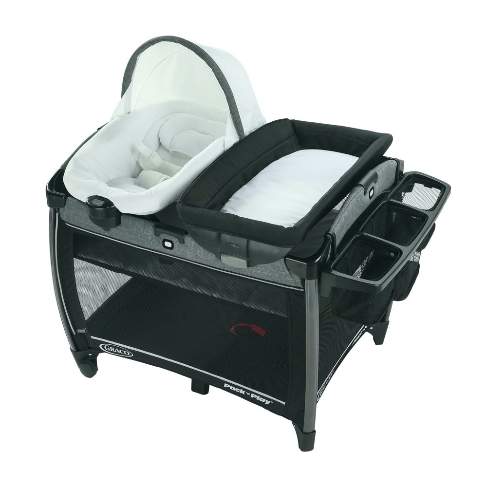 Pack `n Play Quick Connect Portable Seat DLX Playard featuring