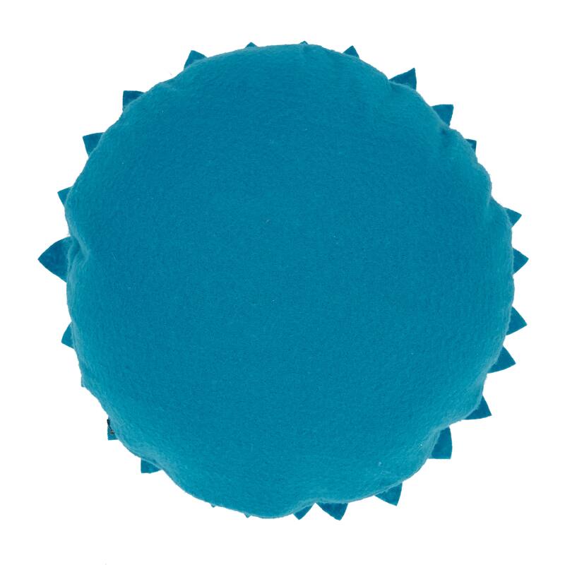 Felt Flower Design Poly-Filled Throw Pillow