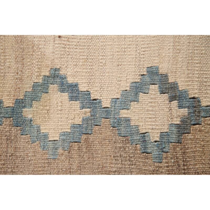 Kilim Shiraz Persian Vintage Area Rug Hand-Woven Wool Carpet - 3'10" x 4'6"