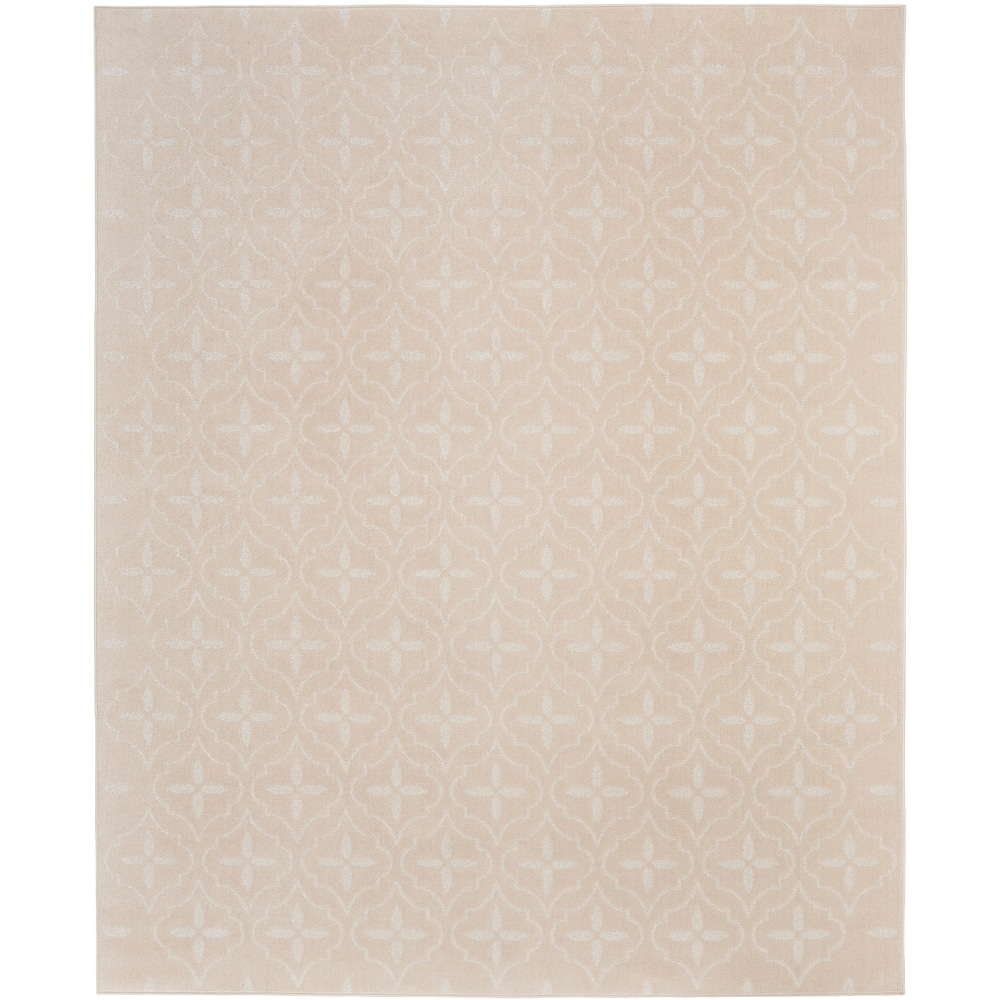 Nourison Sandy Indoor / Outdoor Blue Moroccan Area Rug