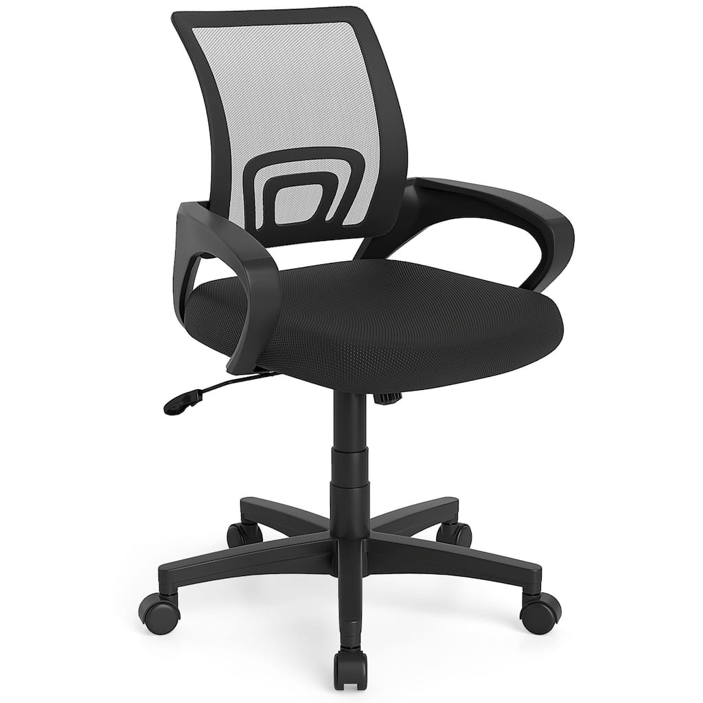 Gymax Mesh Office Chair Ergonomic Computer Desk Chair w/Lumbar Support