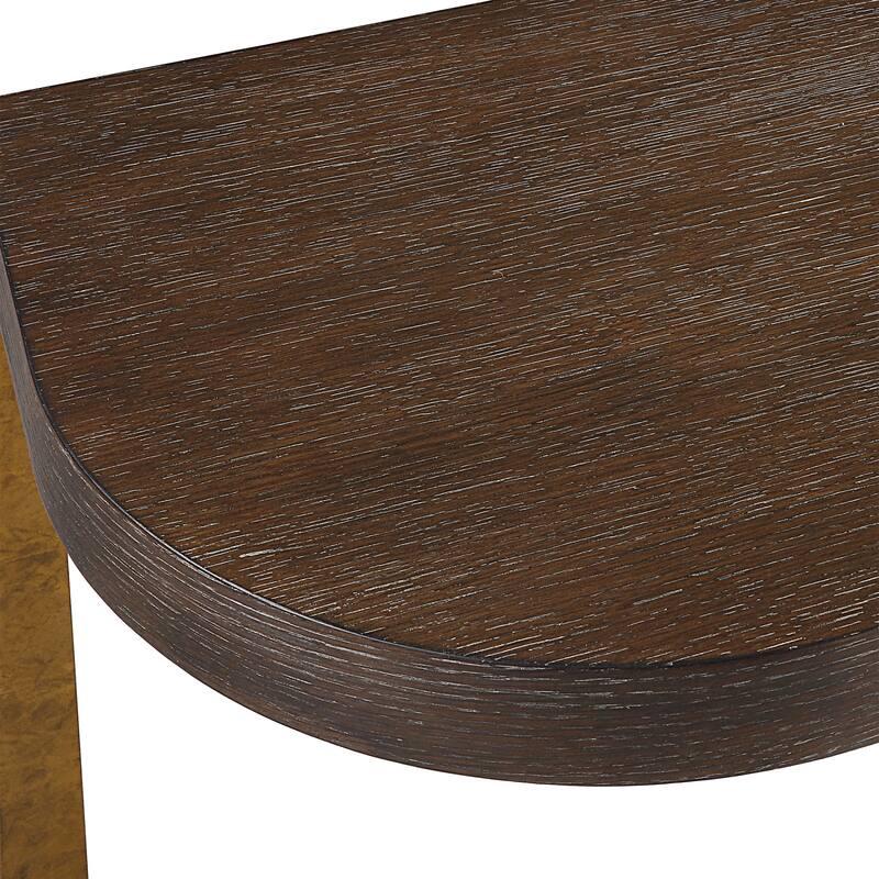 Uttermost 25556 14" Wide MDF, Metal, and Veneer Sofa Table