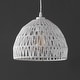 preview thumbnail 67 of 115, Jigu 1-Light Woven Rattan/Iron LED Pendant, by JONATHAN Y