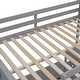 preview thumbnail 24 of 24, Full Over Full Bunk Bed, Platform Bed with Wheels, Loft Bed with Built-in Desk, Drawers, Ladder and Guardrail for Kids, Teen