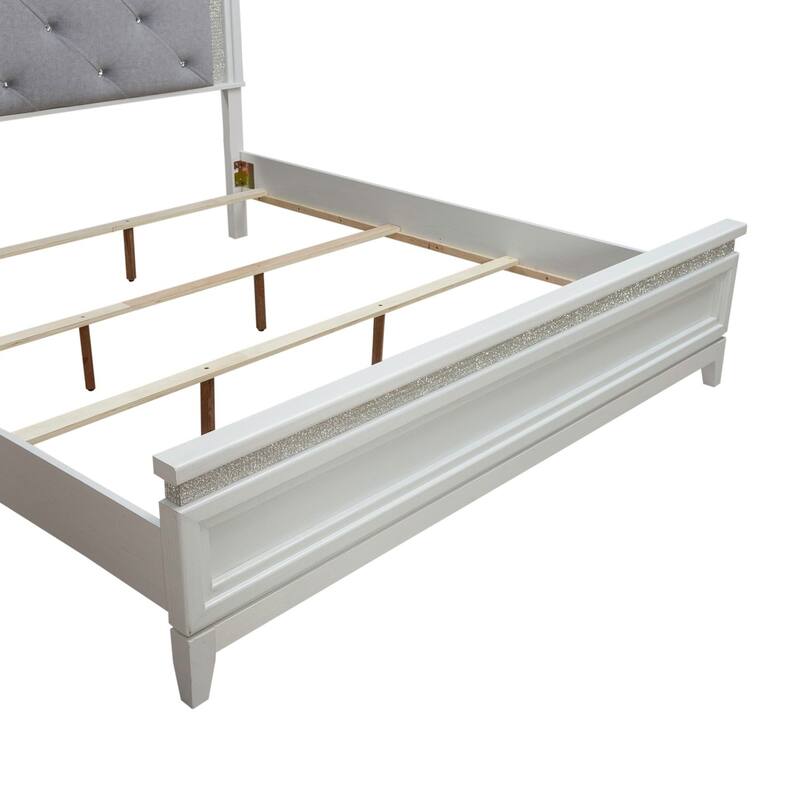 Liberty Furniture Reflections Upholstered Bed with Touch Light - King, Queen