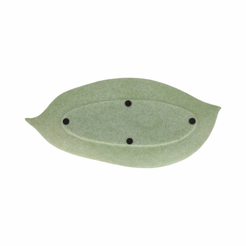 Decorative Resin Leaf Tray - Green, 20" - 20.0"