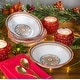 preview thumbnail 2 of 5, Euro Ceramica Duomo 4 Piece 8.5" Stoneware Pasta Bowl Set - 8.5 in. x 8.5 in. x 2.24 in.