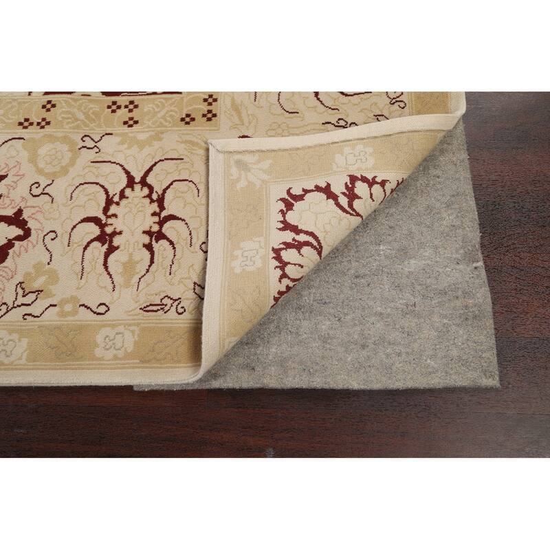 Vegetable Dye Floral Peshawar Oriental Area Rug Wool Hand-knotted - 9'0" x 11'10"